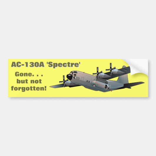AC-130A「幽霊」 バンパーステッカー (正面)