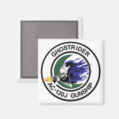 AC-130Jホストライダーガンシップ。PNG マグネット (正面/裏面)