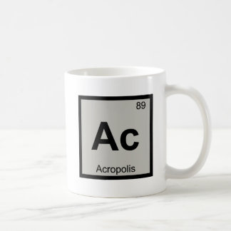 Ac - Acropolis Architecture Chemistry Symbol コーヒーマグカップ