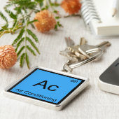 Ac - Air Conditioning Chemistry Element Symbol Tee キーホルダー (側面)