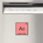 Ac - Apple Cider Chemistry ElementシンボルTシャツ マグネット (インサイチュ (食洗機))