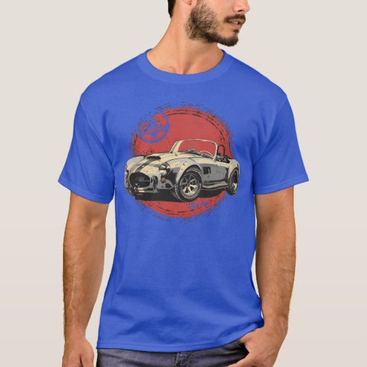 AC Cobra Sun Gift sports car Shelby funny Tシャツ (正面)