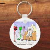 AC/DC配線人間関係おもしろいゲイ/レズビギフト キーホルダー (正面)