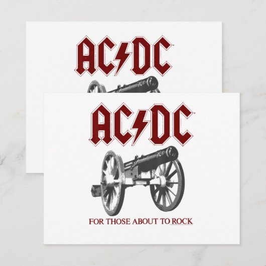 AC_DC - カノネス 招待状 (正面/裏面)