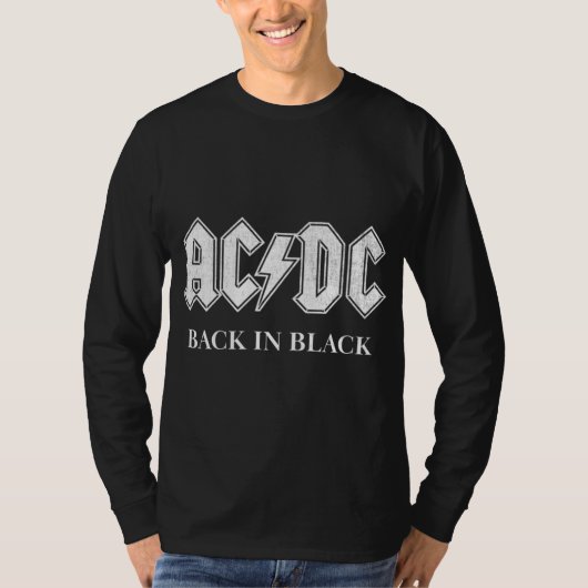 AC DC Back in Black Tシャツ (正面)