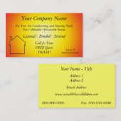 AC/Heating/Solar~Applianceの建築業者バス。 カード (正面/裏面)