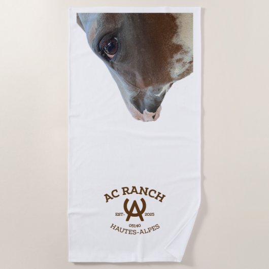 ac ranch serviette de plage ビーチタオル (正面)