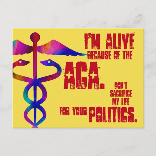 ACA My Life Your Politicsポストカード ポストカード (正面)