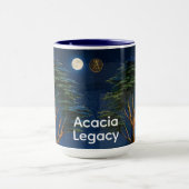 Acacia Legacy™ 月下のアカシア | アフリカの風景 マグカップ (中央)
