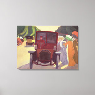 Acacias 1908年が付いている道 キャンバスプリント