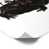 Academia Moon Witchy Goblincore Aesthetic Frog Cla ポスター (角)