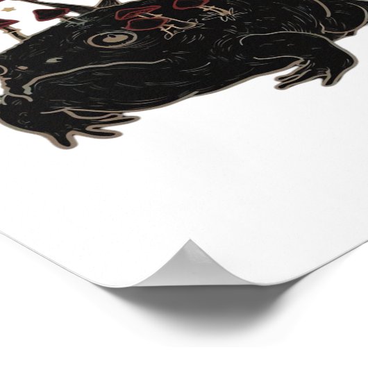 Academia Moon Witchy Goblincore Aesthetic Frog Cla ポスター (角)