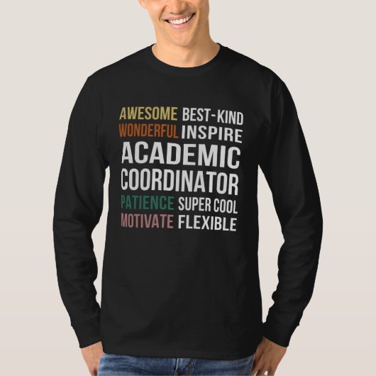 Academic Coordinator  Appreciation Tシャツ (正面)