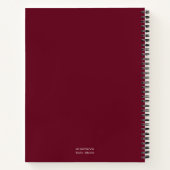 Academic Essentials Burgundy Notebook ノートブック (裏面)