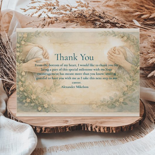 Academic Physical Therapy Graduate サンキューカード