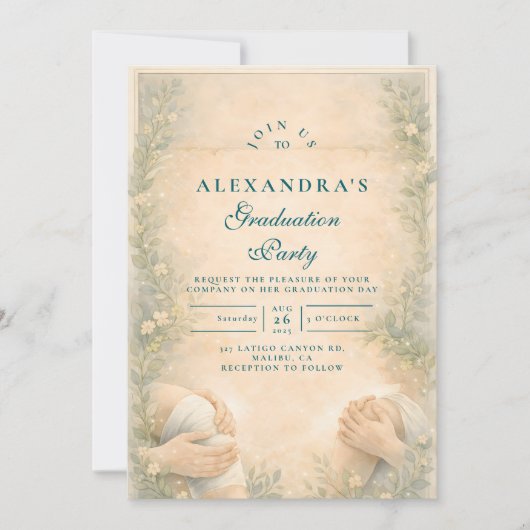 Academic Physical Therapy Graduate 招待状 (正面)