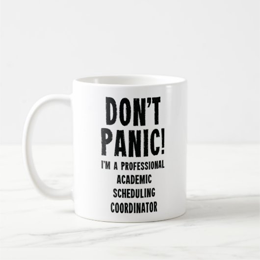Academic Schedulingコーディネータ コーヒーマグカップ (左)