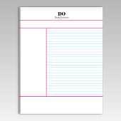 Academic School Monogram Name Lecture Notepad ノートパッド