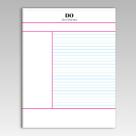 Academic School Monogram Name Lecture Notepad ノートパッド
