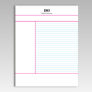 Academic School Monogram Name Lecture Notepad ノートパッド
