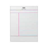Academic School Monogram Name Lecture Notepad ノートパッド (回転)