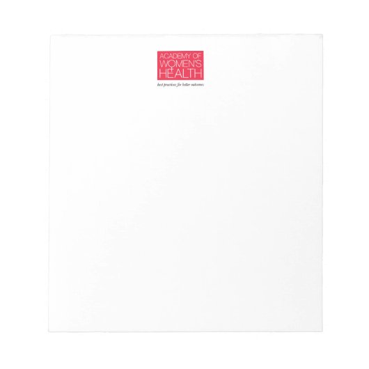 Academy of Women's Health notepad ノートパッド (正面)