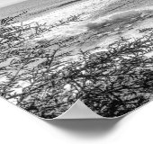 Acadia Maine Coastline Black and White Archival ポスター (角)