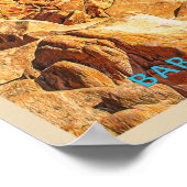 Acadia National Park Bar Harbor Watercolor ポスター (角)