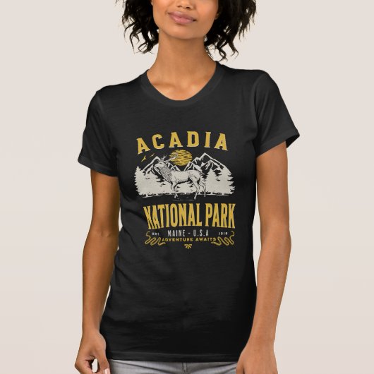 Acadia National Park Fun Landscape Tシャツ (正面)