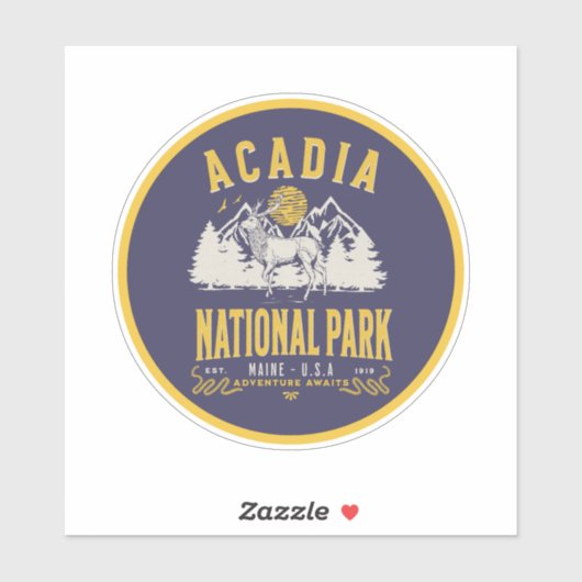 Acadia National Park Historic Terrain シール (シート)