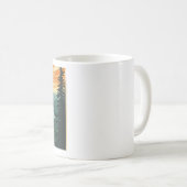 Acadia National Park Illustration Retro コーヒーマグカップ (正面右)