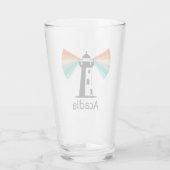 Acadia National Park Lighthouse Rainbow タンブラーグラス (裏面)