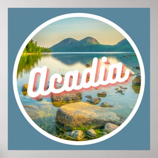 Acadia National Park Maine Landscape Photography S ポスター (正面)