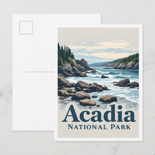Acadia National Park Maine USA Travel ポストカード (正面/裏面)