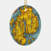 Acadia National Park - Mt Desert Is Ornament セラミックオーナメント (右)