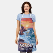 Acadia National Park | Otter Cliffs Maine Travel エプロン (着用した状態)
