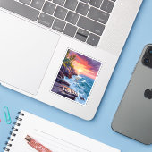 Acadia National Park | Otter Cliffs Maine Travel シール (ノートパソコンとiPhone)