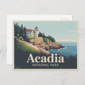 Acadia National Park Postcard Retro ポストカード (正面/裏面)
