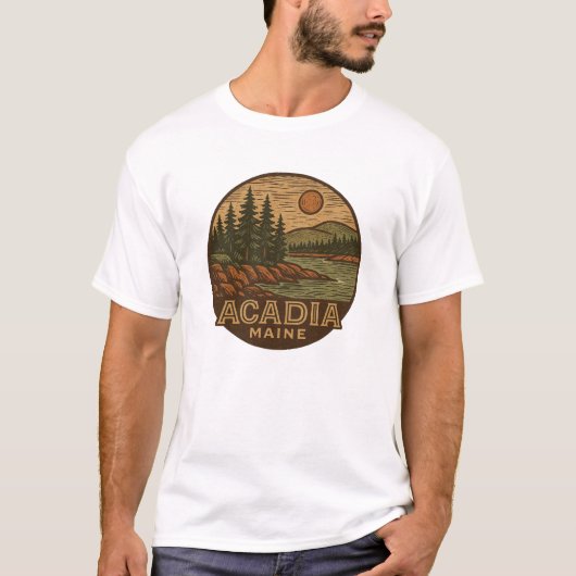 Acadia National Park T-Shirt – グラフィックティー Tシャツ (正面)