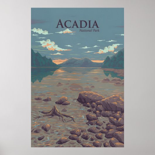 Acadia National Park Travel Poster ポスター (正面)