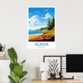 Acadia National Park Travel Print Wall Art Acadia ポスター (ホームオフィス)