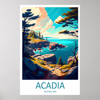 Acadia National Park Travel Print Wall Art Acadia ポスター