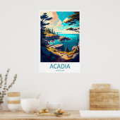 Acadia National Park Travel Print Wall Art Acadia ポスター (キッチン)