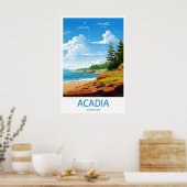 Acadia National Park Travel Print Wall Art Acadia ポスター (キッチン)