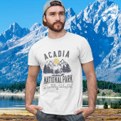 Acadia National Park Vintage Landscape Tシャツ