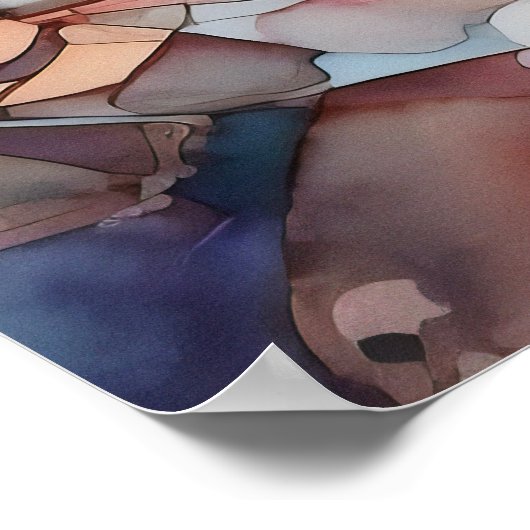 Acadia National Park Watercolor ポスター (角)