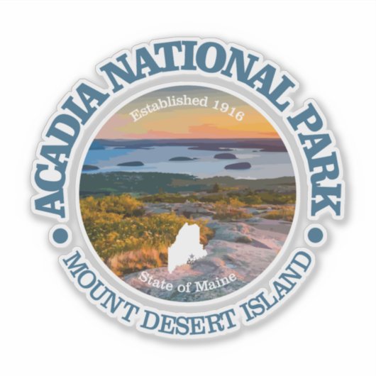 Acadia NP (Cadillac Mtn) シール (正面)