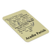 Acadia Parish Louisiana Cities & Places Magnet マグネット (右側)