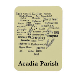Acadia Parish Louisiana Cities & Places Magnet マグネット