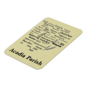 Acadia Parish Louisiana Cities & Places Magnet マグネット (左側)